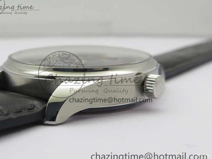 MIROTIME 0426 TimelessDesign Portuguese IW358304 ZF 1:1 Best Edition SS Blue Dial on Leather Strap A 7078